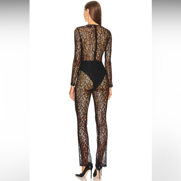 Michael Costello x REVOLVE Audrey Jumpsuit in Black - Picture 3 of 10